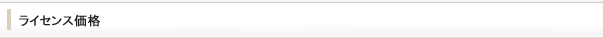 ライセンス価格